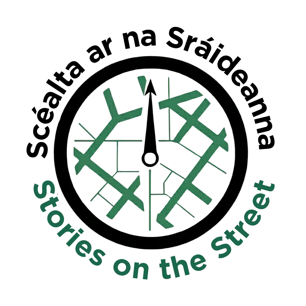 Bilingual version of the Stories on the Street logo